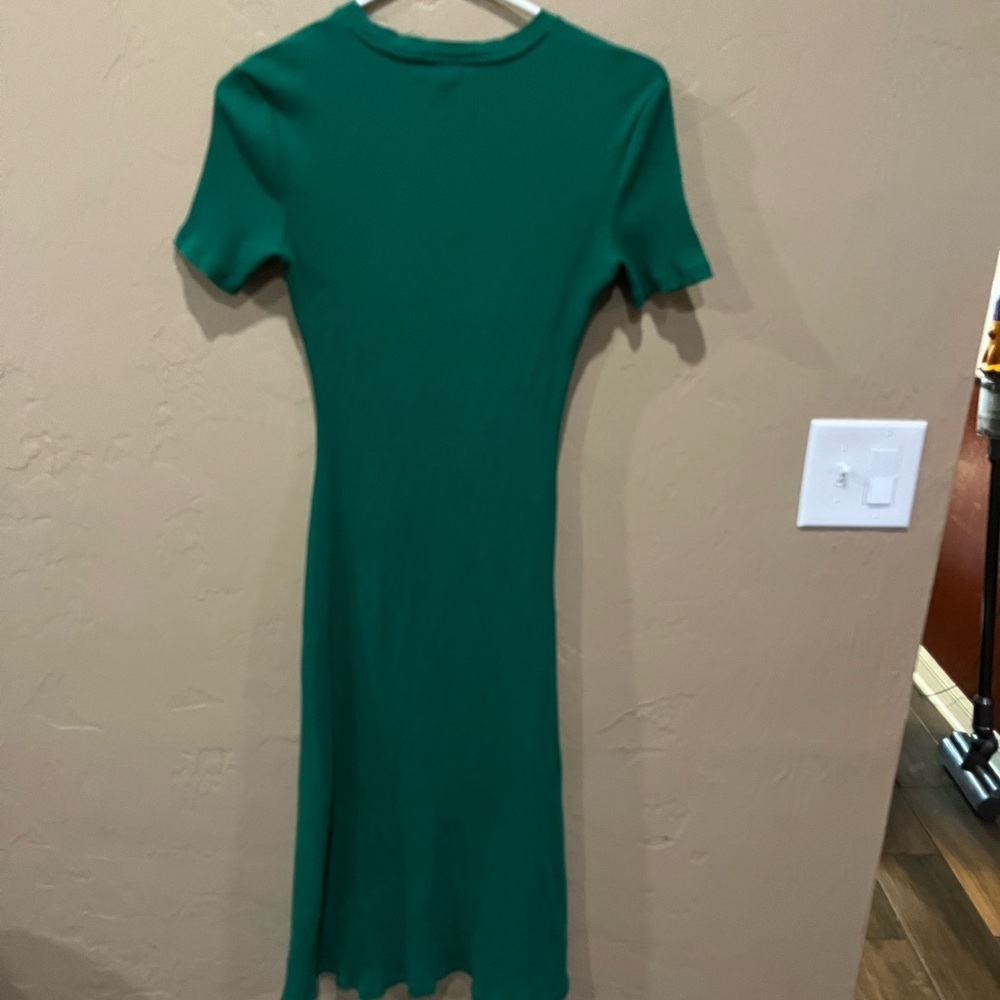 Zara Emerald Green Midi Dress - Picture 3 of 4